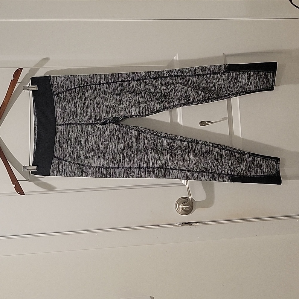 Abercrombie & Fitch Leggings | Gray Black Athletic Stretch Yoga Workout Pants